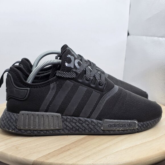 Adidas NMD R1 Print Boost Black Size 8 Sneakers Shoes FV6989 - Picture 3 of 11